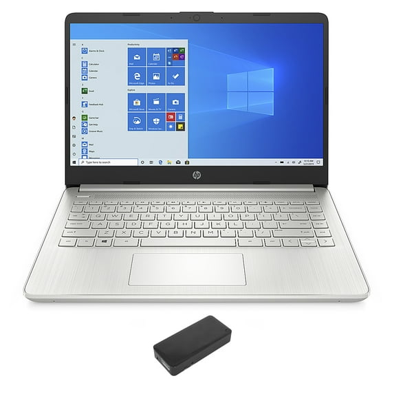 HP 14-fq1021nr Home/Business Laptop (AMD Ryzen 5 5500U 6-Core, 14.0in 60Hz Full HD (1920x1080), AMD Radeon, 32GB RAM, 8TB PCIe SSD, Wifi, HDMI, Webcam, Bluetooth, Win 11 Home) with DV4K Dock