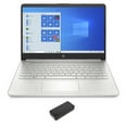 thumbnail image 1 of HP 14-fq1021nr Home/Business Laptop (AMD Ryzen 5 5500U 6-Core, 14.0in 60Hz Full HD (1920x1080), AMD Radeon, 8GB RAM, 256GB PCIe SSD, Wifi, HDMI, Webcam, Bluetooth, Win 10 Pro) with DV4K Dock, 1 of 6