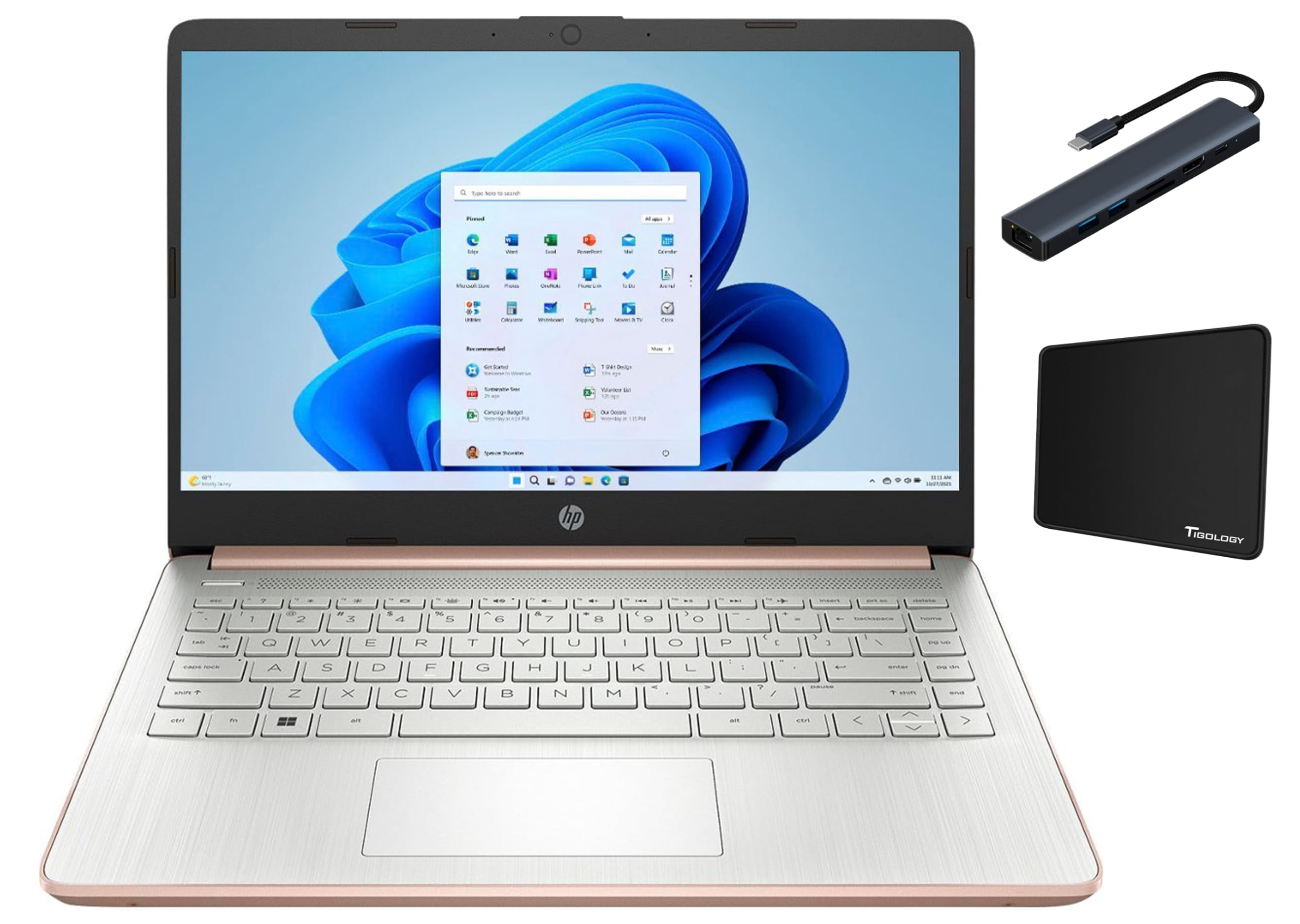 HP 14 inch HD (1366 x 768) Display Laptop, Intel Celeron N4120 ...