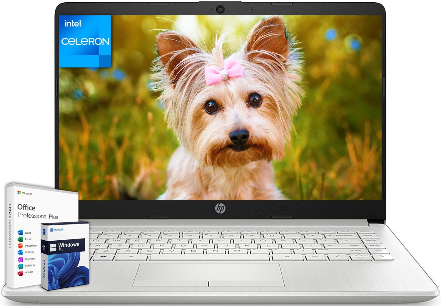 Hp Laptops HP 14 Inch HD Windows Laptop Intel Processor N150 4GB RAM ...