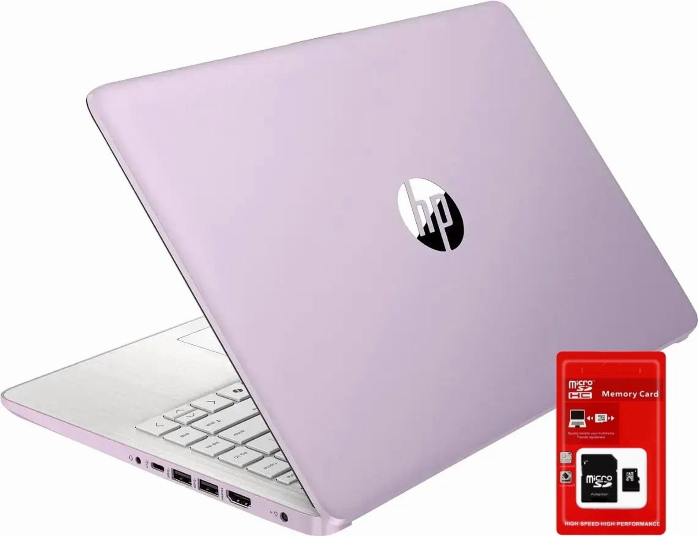 HP 14 inch Laptop Ultra Thin, Microsoft Office 365 included, Intel Quad-Core, 16GB RAM, 128GB SSD, 256GB MicroSD Card, Free Wireless Mouse