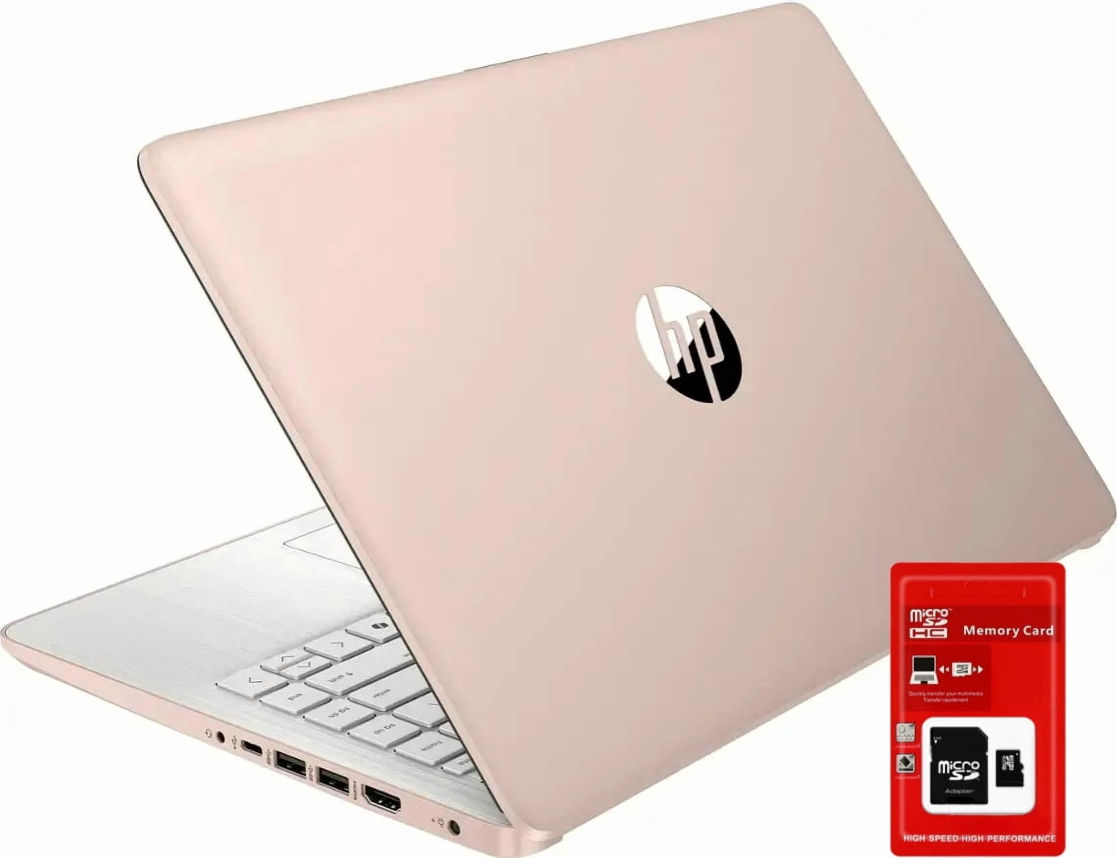 HP 14 inch Laptop Ultra Thin, Microsoft Office 365 included, Intel Quad-Core Processor, 16GB RAM, 256GB Storage(128GB eMMC+128GB SD Card), Webcam, HDMI, WiFi, USB-A&C, Windows 11