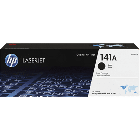 HP 141A Black Original LaserJet Toner Cartridge, ~950 pages, W1410A