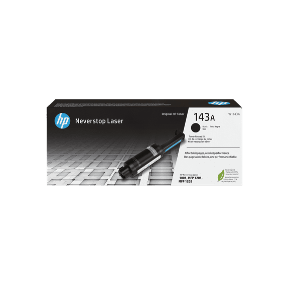 HP 143A Black Original Neverstop Toner Reload Kit, ~2500 pages, W1143A