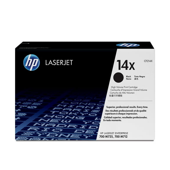 HP 14X High Yield Black Original LaserJet Toner Cartridge, ~17,500 pages, CF214X