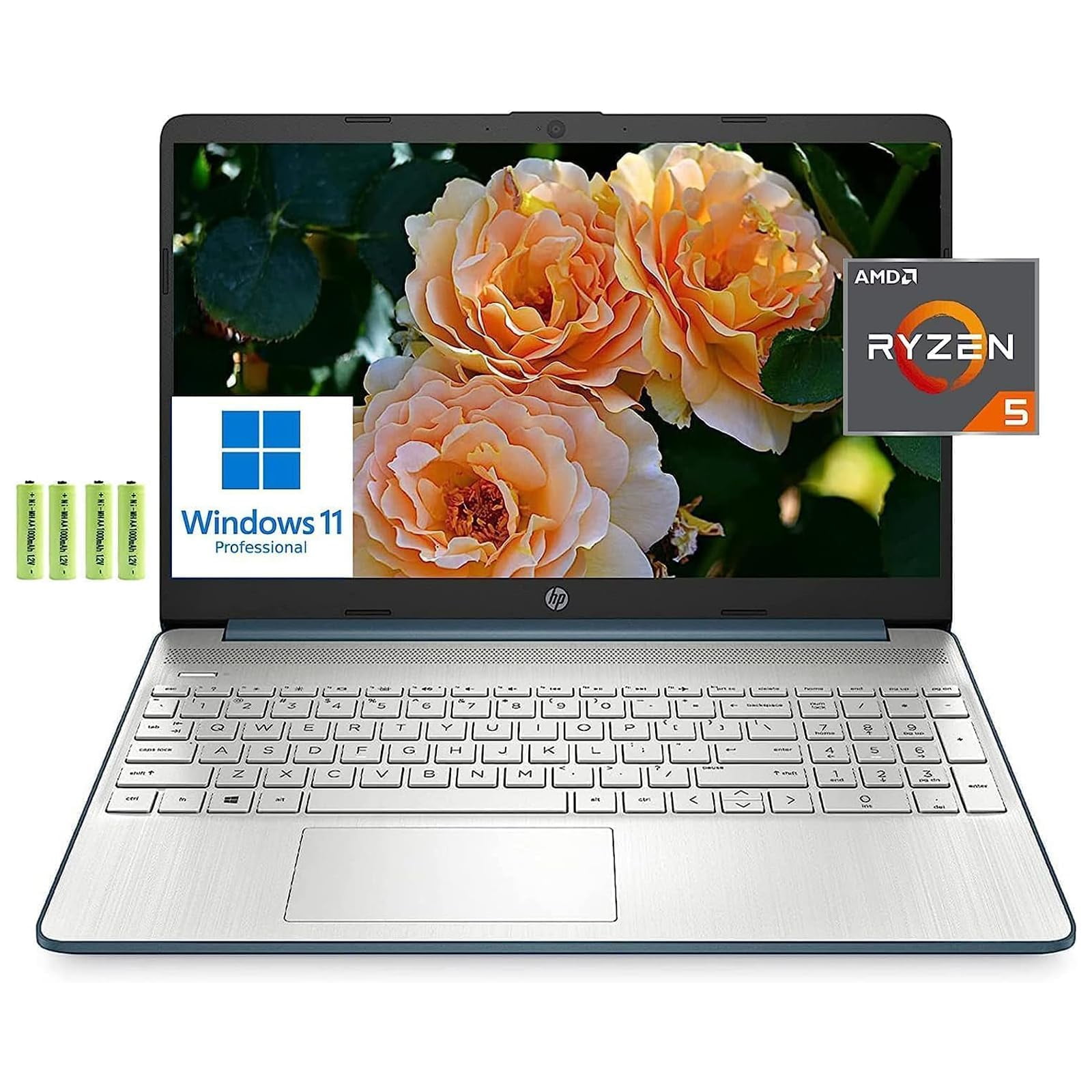Small Business Laptop Computers HP 15 15.6" FHD Business Laptop Computer[Windows 11 Pro], 6-Core AMD