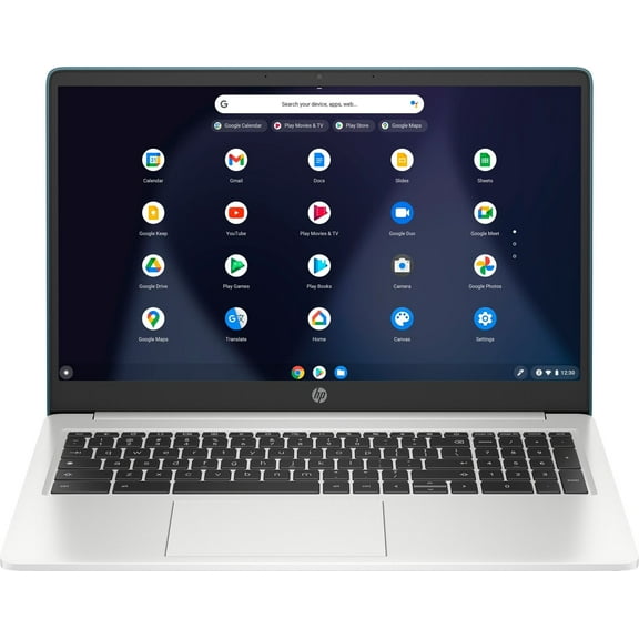 HP 15a-na0063dx 15.6" HD Chromebook Intel Pentium Silver N6000 8 GB RAM 64 GB SSD Wi-Fi Bluetooth Webcam ChromeOS -Silver