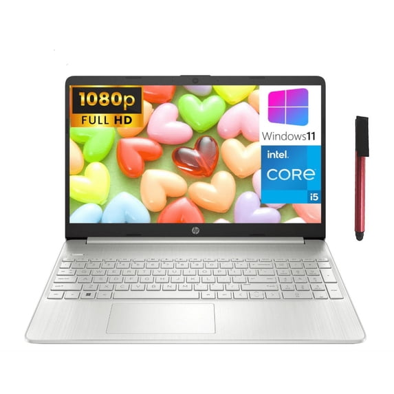 HP 15 15.6" FHD Premium Laptop Computer, Intel Core i5-1135G7 (Beat i7-1065G7), 16GB DDR4 RAM, 1TB PCIe SSD, 802.11AC WiFi, Bluetooth 5.0, Natural Silver, Windows 11 Home in S Mode