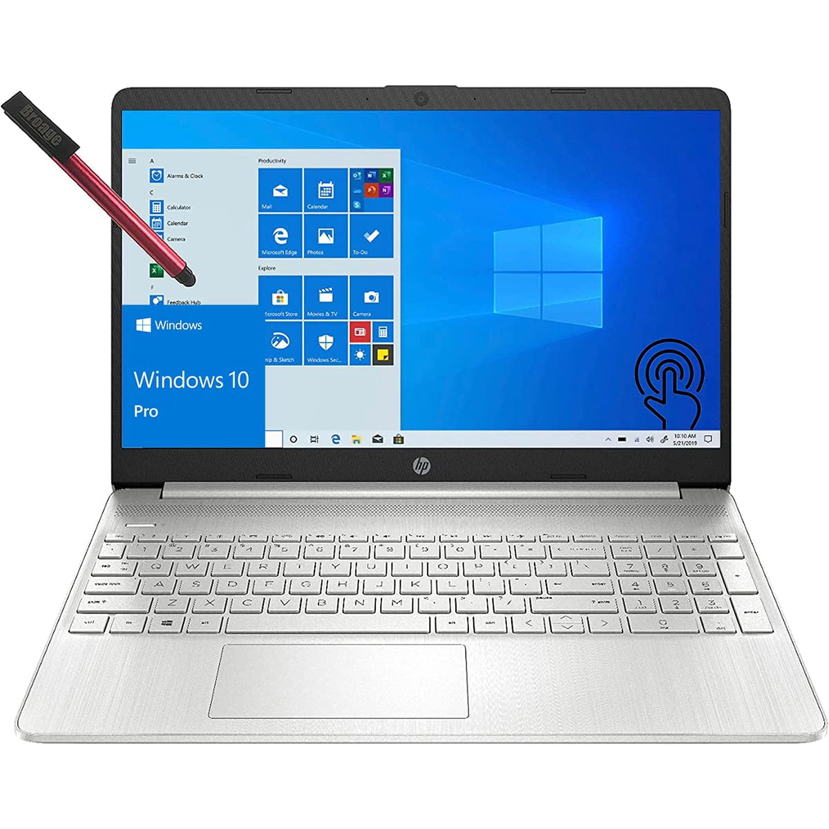 HP 15 15.6" FHD Touchscreen Windows 10 Pro Business Laptop Computer ...