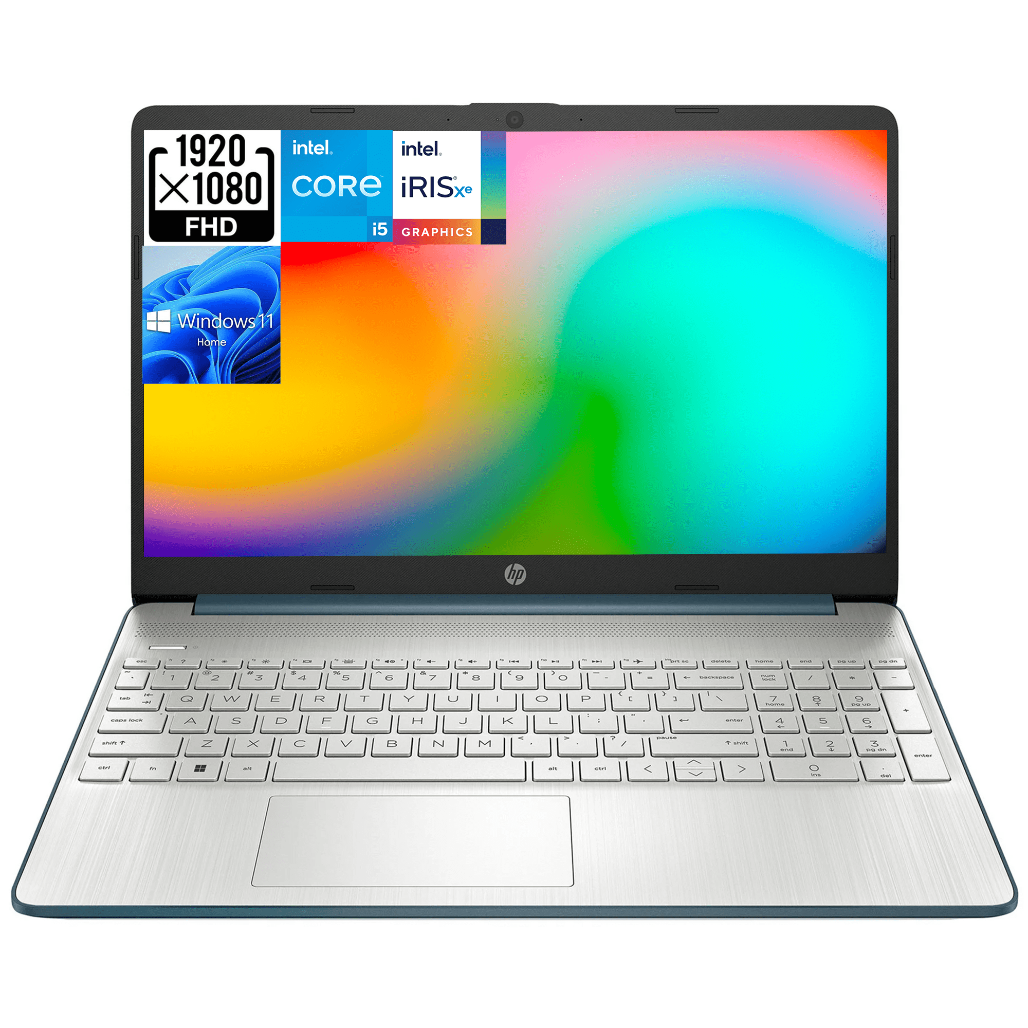 Business Laptop Computers HP 15 15.6" Full HD Business Laptop Computer, 12th Intel Core i5-1235U