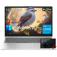 thumbnail image 1 of HP 15 15.6" Full HD [Windows 11 Pro] Business Laptop Computer, 12th Intel 10 Cores i5-1235U, 32GB RAM 1TB PCIe SSD, Iris Xe Graphic, Wi-Fi, Bluetooth, HDMI, Silver, 1 of 6