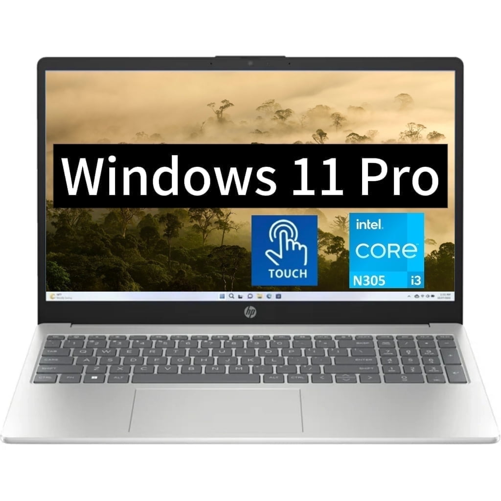 HP 15 HD Touchscreen [Windows 11 Pro] Business Laptop - Main Image