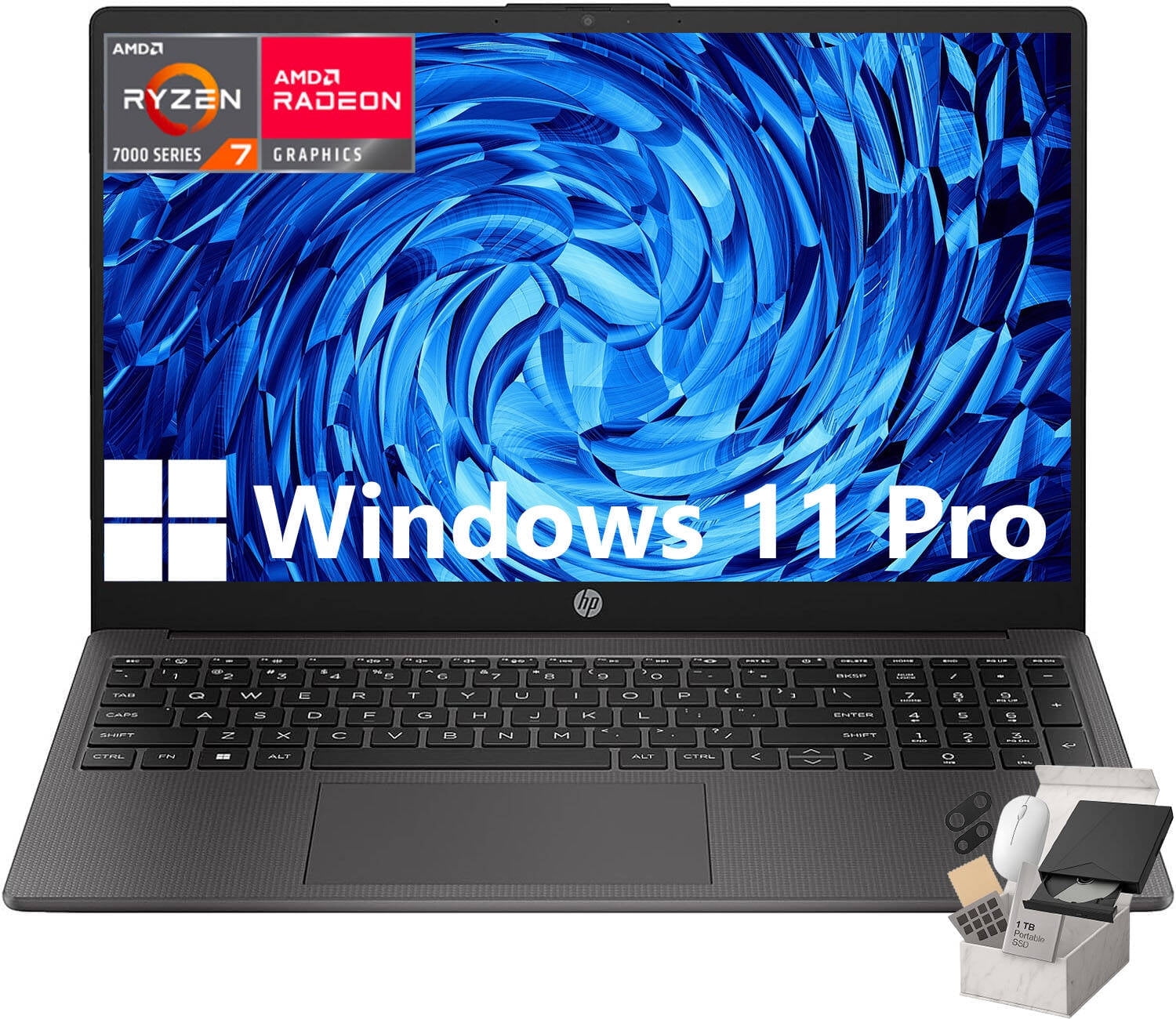 Windowsノート本体 HP Laptop 15-fc0003AU AMD Ryzen 5 7530U HP Laptop AMD Ryzen 5 7530U 8GB Memory 256 GB NVMe SSD AMD