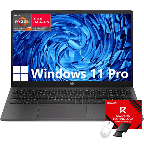 HP 15.6" 255 G10 FHD Business Laptop, 64GB RAM, 2TB SSD, AMD Ryzen 7 7730U, Numeric Keypad, Webcam, Wi-Fi 6, Windows 11 Pro, w/Accessories