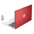 thumbnail image 1 of HP 15.6" Business Laptop, Anti-Glare HD Laptop, Intel Pentium Processor, 16GB RAM, 128GB SSD 1 Year Office 365, 720p Camera, Type-C, Win 11, Red, 1 of 6