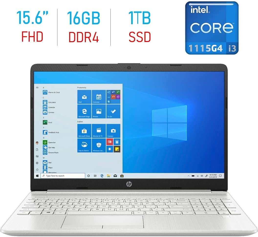 HP 15.6'' Business Laptop | Intel 11th Gen Core i3, 16GB RAM, 1TB