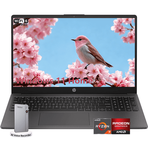 HP 15.6" FHD Business Laptop, AMD Ryzen 7 7730U (16GB RAM | 1T SSD), Numeric Keypad, Webcam, Wi-Fi 6, HDMI, Windows 11 Home, w/Accessory