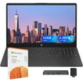 thumbnail image 1 of HP 15.6" FHD IPS Laptop, Intel 7 150U, 2.28TB Storage(2TB SSD+288GB Docking Station Set),32GB RAM, Intel Graphics, Numeric Keypad, 1 Year Office 365, Windows 11 Pro, Black, 1 of 9