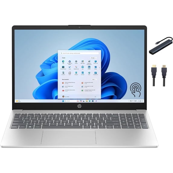 HP 15.6'' FHD IPS Touch Laptop, AMD Ryzen 5 7520U, 8GB DDR5 RAM, 1TB ...