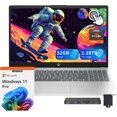 thumbnail image 1 of HP 15.6" FHD IPS Touchscreen Laptop, AMD Ryzen 7 7730U, 32GB RAM, 2.28TB Storage (2TB SSD+288GB Docking Station Set), AMD Radeon Graphics, Numeric Keypad, Windows 11 Pro, Silver, 1 of 9
