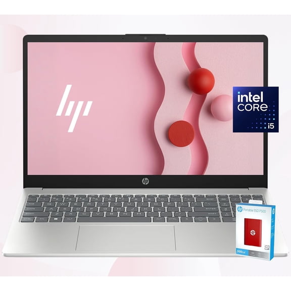 HP 15.6 FHD Laptop | 10-Core Intel Core i5-1235U | Intel Iris Xe Graphics | 32GB RAM | 1TB SSD (512GB PCIe SSD withHP P500 512GB Portable SSD) | Anti-Glare | Wi-Fi 6 | Long Battery Life | Windows 11
