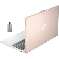 HP 15.6" FHD Laptop, AMD Ryzen 5 7520U, 8GB LPDDR5 RAM, 1TB SSD, AMD Radeon Graphics, Numeric Keypad, 720p HD Webcam, Wi-Fi 6, Windows 11, Rose Gold, 32GB Hotface USB Card