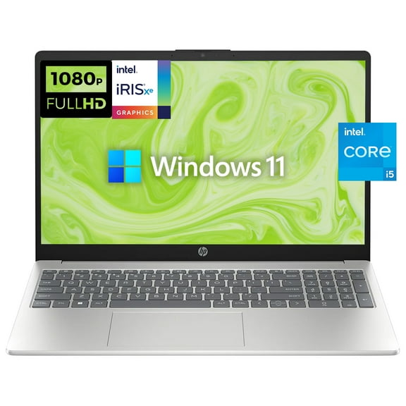 HP 15.6" FHD Laptop, Anti-Glare Display, Intel 10-Core i5-1235U, 8GB RAM, 256GB PCIe SSD, Iris Xe Graphic, Numeric Keypad, Wi-Fi 6, Bluetooth, Windows 11 Home