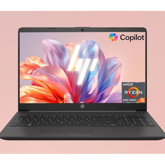 HP 15.6" FHD Laptop, Business & Fun, 64GB RAM, 2TB SSD, AMD Ryzen 5 5500U Processor(Beats i7-1250U), Ethernet RJ-45, SD Card Reader, WiFi 6, Windows 11 Pro, WOWPC Recovery USB