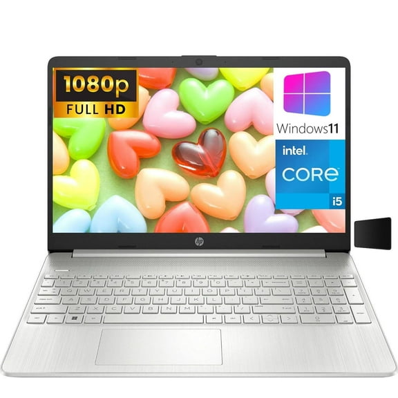 HP 15.6" FHD Laptop, Intel, 16GB, 512GB SSD, Natural Silver