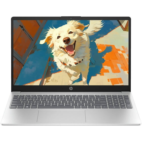 HP 15.6" FHD Laptop for Students and Business Intel Quad Core 16GB RAM 512GB SSD Windows 11 Pro WiFi 6E Type C HDMI Silver