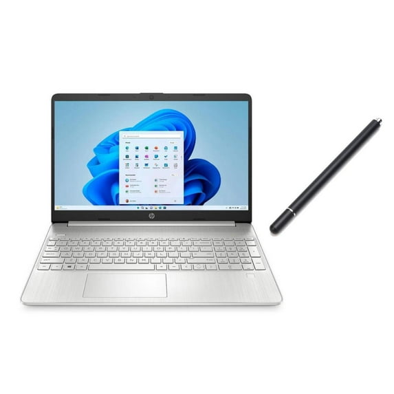 HP 15.6" FHD Touch IPS Laptop|Intel Core i3-1115G4| Intel UHD Graphics | Camera |Wifi|Silver| 32GB RAM | 256GB SSD |Windows 10 S |Bundle with Stylus Pen