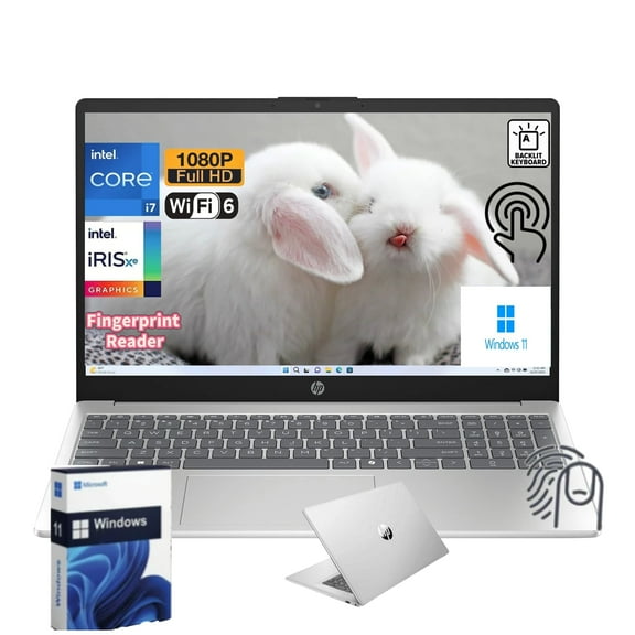 HP 15.6" FHD Touchscreen Laptop for Business, Intel 13th Gen i7-1355U, 32 GB DDR4 RAM, 2 TB SSD,Backlit KB,Fingerprint Reader, Fast Charge, Windows 11 Pro