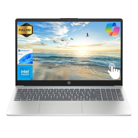 HP 15.6" FHD Touchscreen Laptop, Intel Core i3-N305, 8GB RAM, 512GB SSD, Webcam, Win11 Home, Blue