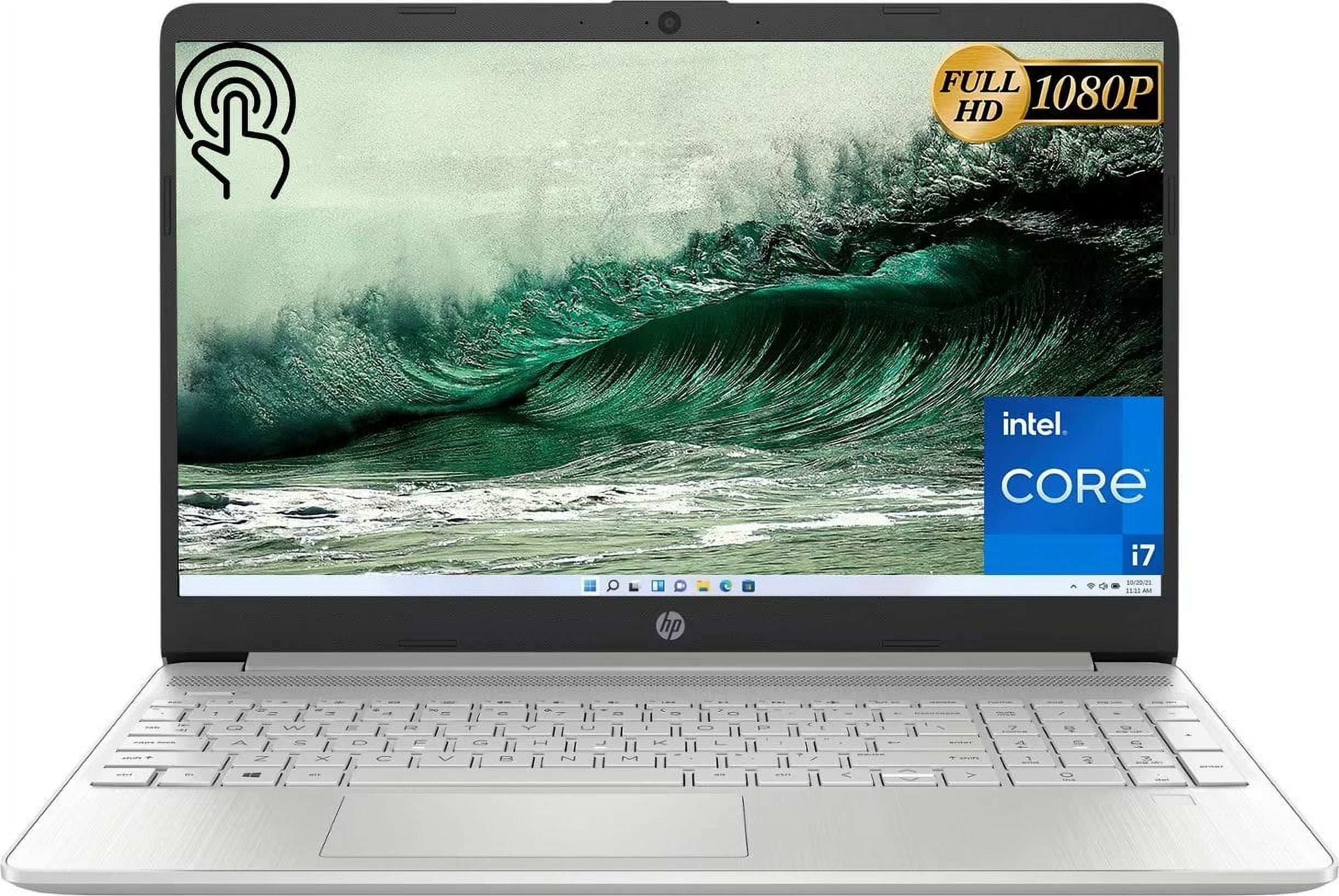 HP 15.6 FHD Touchscreen Laptop, Intel Core i7 1255U Processor, 16GB RAM,  1TB PCIe SSD, Intel Iris Xe Graphics, HD Camera, Wi-Fi, Windows 11 Home in  S Mode, Silver 