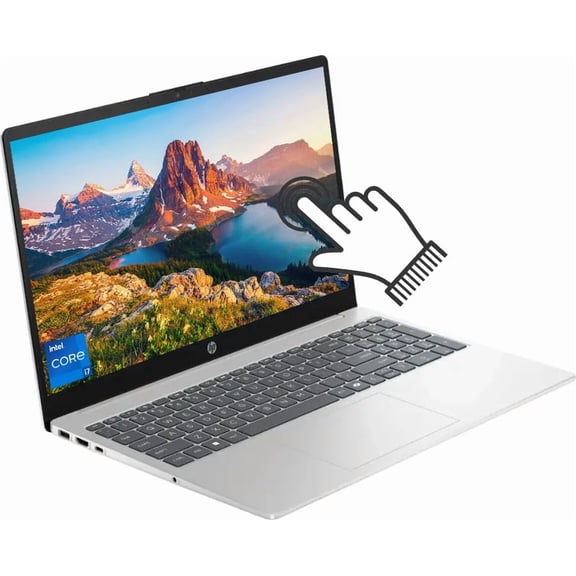 HP 15.6" FHD Touchscreen Laptop, Intel Core i7-1355U(Up to 5.0 GHz), 16GB RAM, 1TB NVMe SSD, Wi-Fi 6, Numeric Keypad, Fast Charge, Webcam, Type-C, Windows 11 Home, w/BWE Accessories