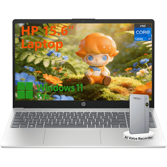 HP 15.6" Full HD Touchscreen Business Laptop, Intel Core i7-1355U, 20GB DDR4 RAM, 1TB SSD, Windows 11 Pro, Numeric Keypad, Fast Charge, w/Accessory