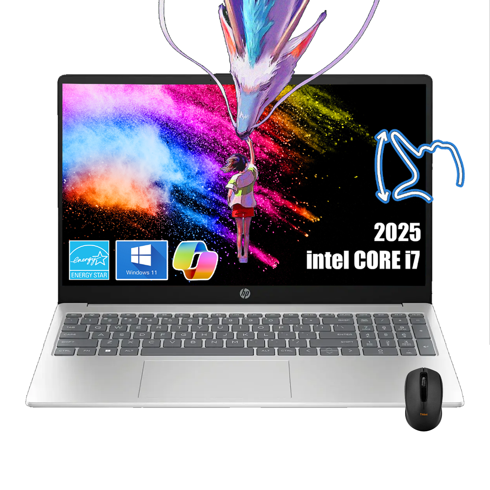 HP 15.6" Full HD Touchscreen Laptop | Intel i7-1355U (Beats i9-10880H) | 32GB RAM | 1TB SSD | Intel Iris Xe Graphics | Win 11 | Fast Charge | Wi-Fi 6 | W/Charger