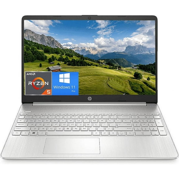 HP 15.6" HD Business Laptop Computer, AMD Ryzen 5 5500U, 16GB RAM, 512GB SSD, AMD Radeon Graphics, Webcam, Wi-Fi, Numeric Keypad, Windows 11 Pro