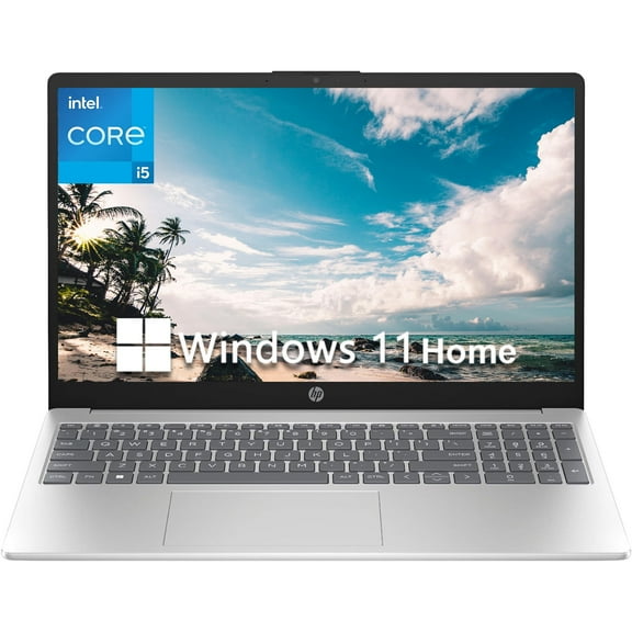 HP Laptop 15.6" HD,Intel Core i5-1334U,8GB RAM,1TB SSD,Intel Iris Xe Graphics,Win 11 Home,Silver