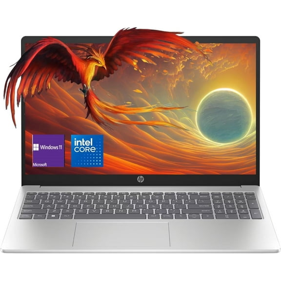 HP 15.6" HD Laptop, Intel Pentium N200 Quad-core Processor, 4GB RAM 128GB SSD, Wi-Fi 6, Bluetooth 5.3, HDMI, Webcam, 1 Year Microsoft Office 365, Windows 11 Home in S Mode, Scarlet Red