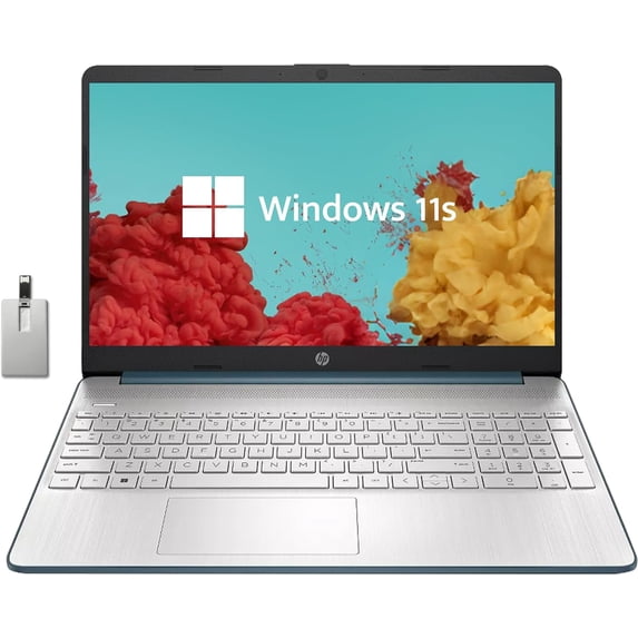 HP 15.6" HD Student Laptop, Intel Pentium Silver N5030, 16GB RAM, 1TB PCIe SSD, Intel UHD Graphics, HD Webcam, Numpad, Wi-Fi 5, Bluetooth, Windows 11, Blue, 32GB USB Card