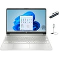 thumbnail image 1 of HP 15.6" HD Touch-Screen Laptop, Intel Core i3-1215U, 12GB RAM, 512GB SSD, HDMI, Bluetooth, Wi-Fi, Windows 11 Home in S Mode, Natural Silver with Mazepoly Accessories, 1 of 8