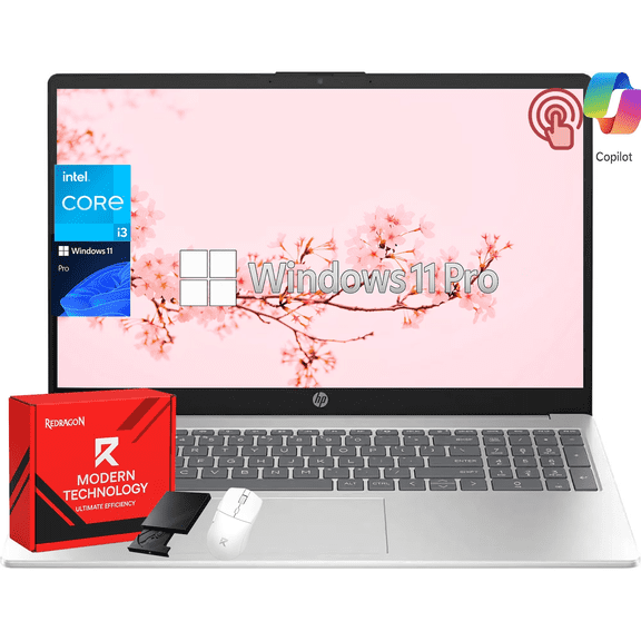HP 15.6" HD Touchscreen Laptop Computer, Intel Core i3-1315U(Up to 4.5GHz), 64GB RAM, 1TB SSD, Wi-Fi 6E, Copilot, Win11 Pro