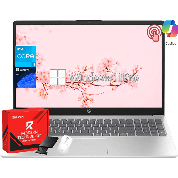 HP 15.6" HD Touchscreen Laptop Computer, Intel Core i3-1315U(Up to 4.5GHz), 64GB RAM, 1TB SSD, Wi-Fi 6E, Copilot, Win11 Pro