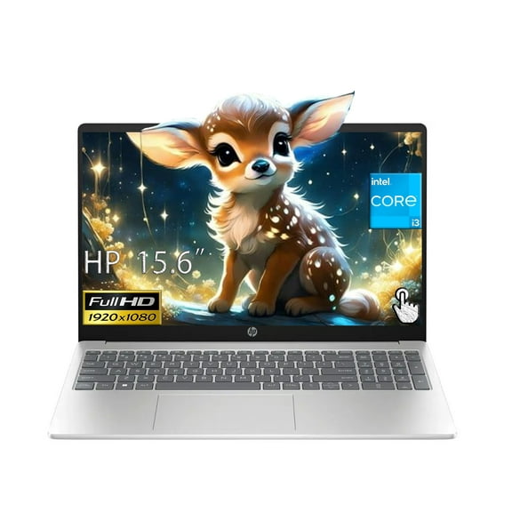 HP 15.6" HD Touchscreen Laptop, Intel i3-1215U Processor, 6-cores, up to 4.40 GHz, 8GB RAM, 512GB SSD, Intel UHD Graphics, HDMI 1.4, WiFi 6E, Bluetooth, Windows 11 Pro,with 5ave 6-In-1 Accessory Kit