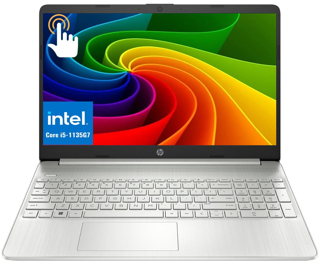 HP 15.6’’ HD Touchscreen Laptop, Quad Core Intel i5-1135G7 Processor(Beat i7-1065G7), Intel Iris Xe Graphics, 8GB RAM, 512GB SSD, HD Webcam, Wi-Fi, Windows 11 Home in S Mode