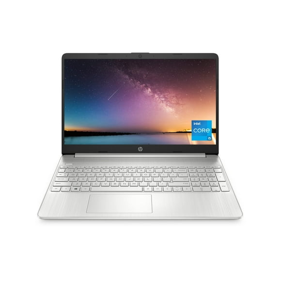 HP 15.6 Inch Laptop, Intel Iris Xe Graphics, 11th Generation Intel Core Processor, 8 GB RAM, 256 GB SSD, Windows 11 Home (15-dy2024nr, Natural silver)
