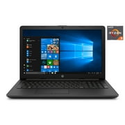 HP 15.6 Laptop, AMD Ryzen 3 2200, 1TB HDD, 4GB SDRAM, Jet Black, 15-DB0066WM