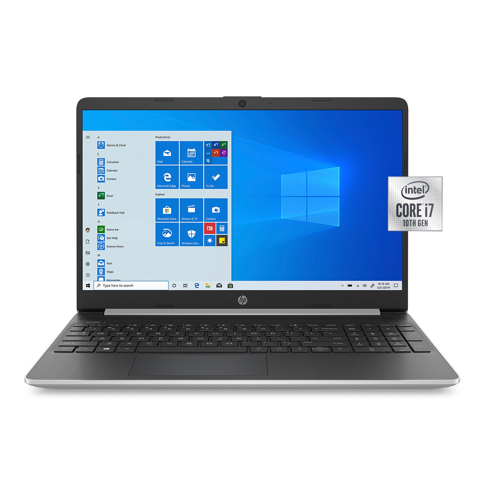 HP 15.6 Laptop, Intel Core i7, 8GB RAM, 256GB SSD+16GB Optane, Carbon  Slate (Google Classroom Compatible)
