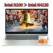 HP 15.6" Laptop, Intel N-Series N100,4GB RAM 128GB UFS ,HDMI, WiFi 6 ,Bluetooth ,1-Year Office 365,&nbsp;Windows 11 Home, Sliver, 15-fd0001dx